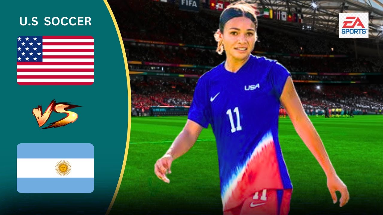 USWNT vs Argentina | Feb 8, 2025 | International Friendly Soccer gameplay | FIFA 23