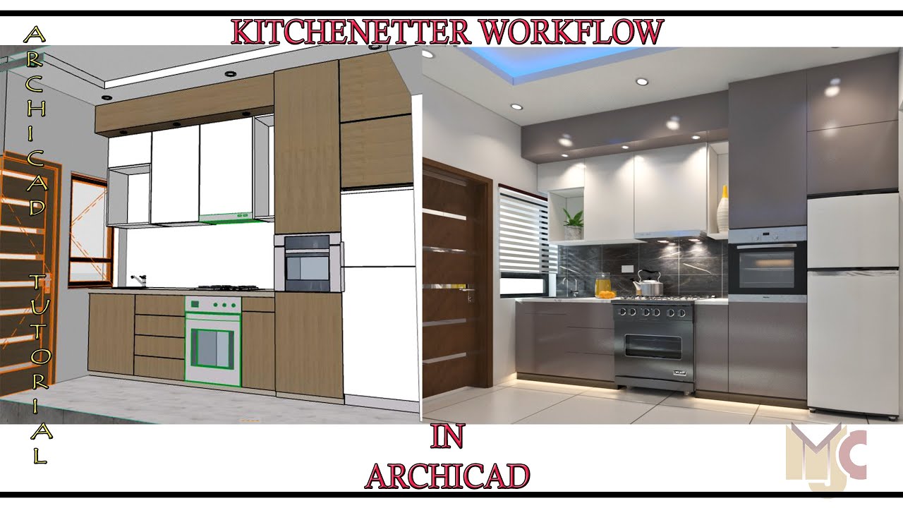 KITCHENETTE WORKFLOW #archicad #graphisoft