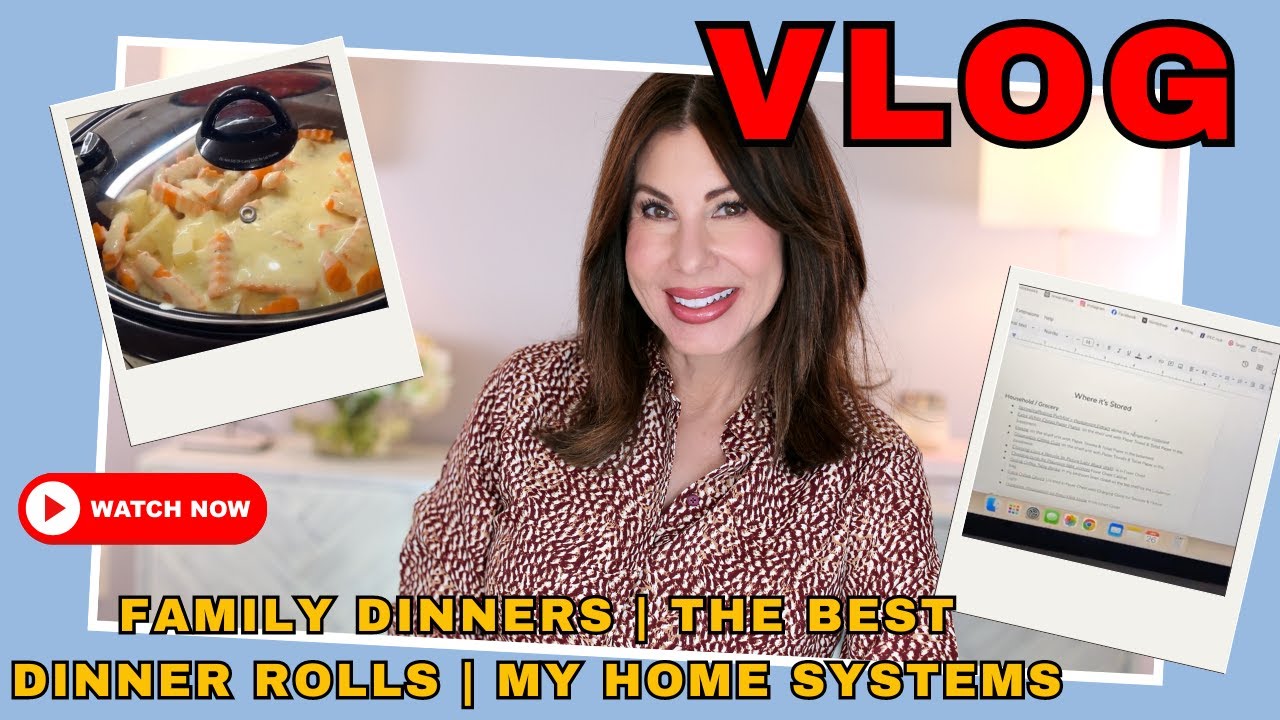 VLOG | What's For Dinner? | My Household Systems | The Best Dinner Rolls & More!