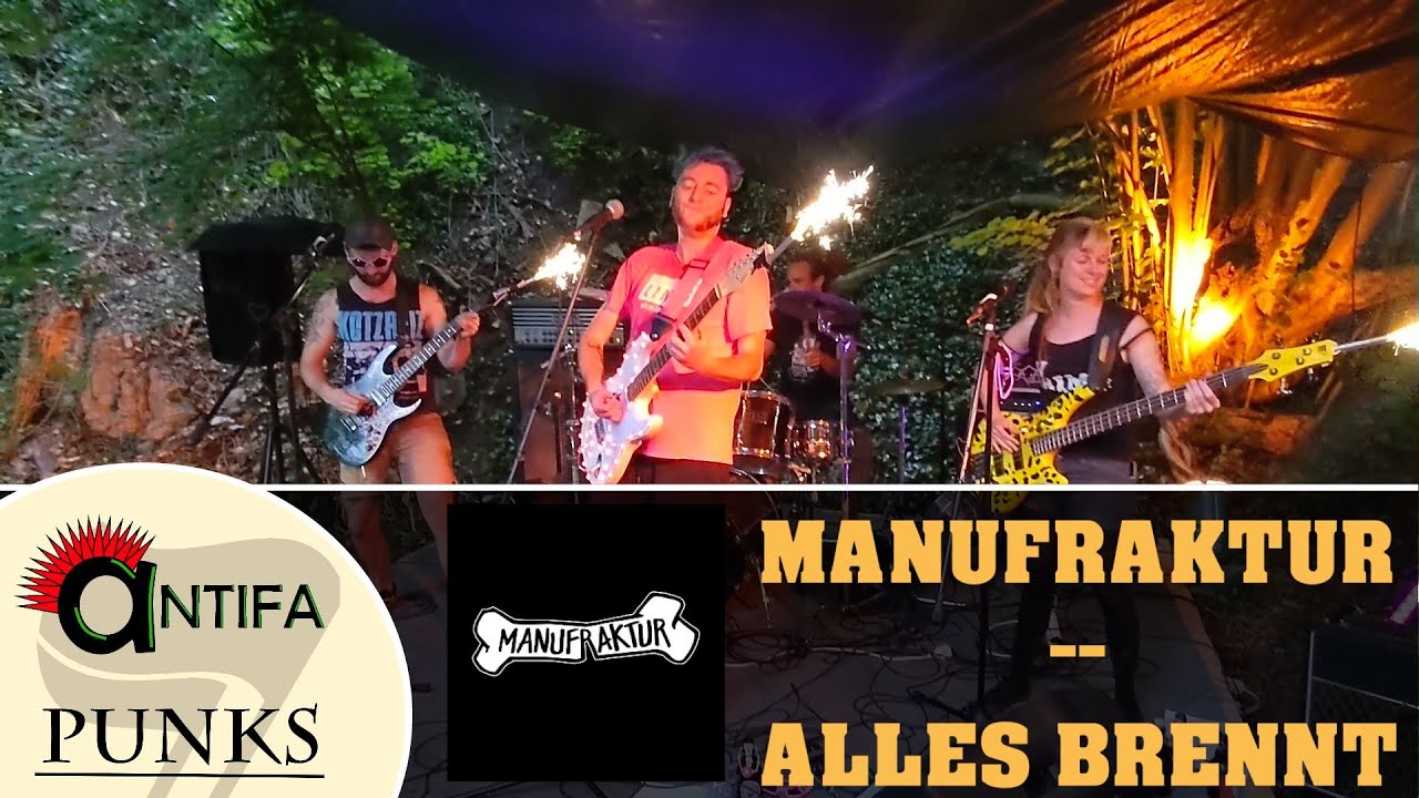 Manufraktur - Alles Brennt (live @Limes-Soli-Konzert 26.06.2021) | Antifa Punks
