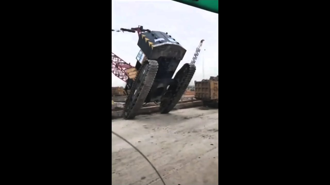 Detik-detik Crane Crawler Lifting excavator Over Load