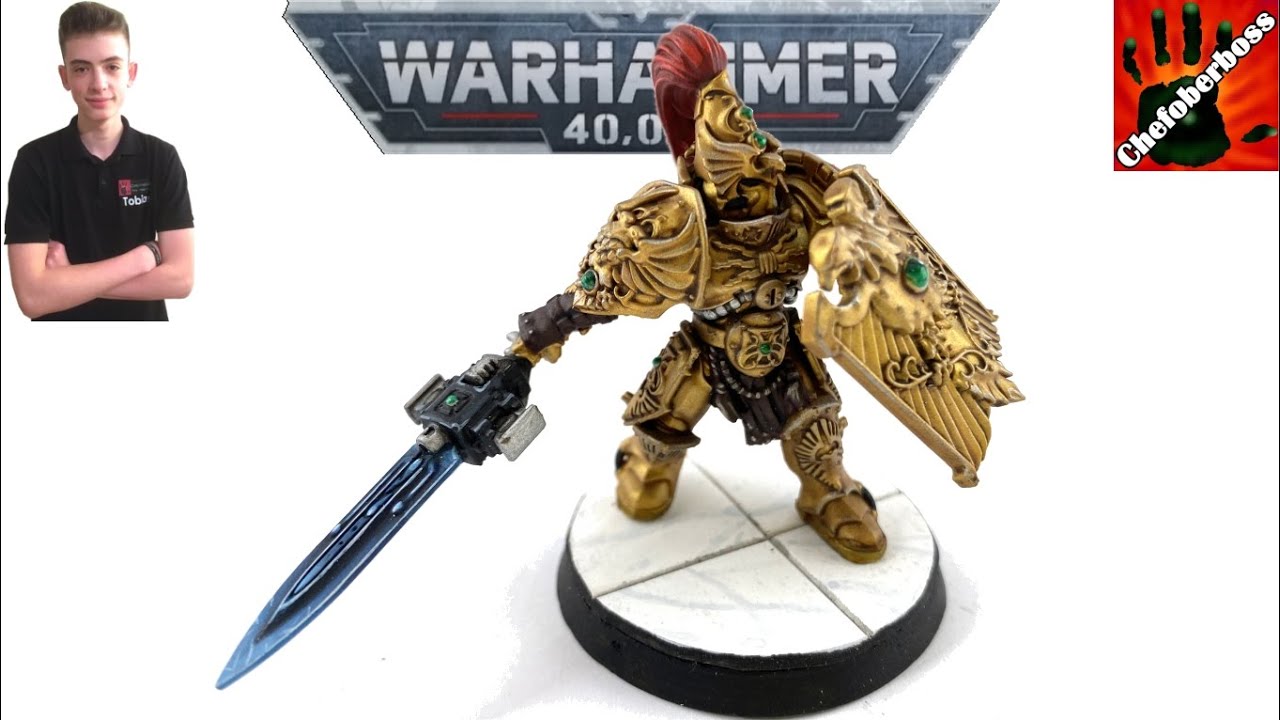 Wie bemalt man einen Adeptus Custodes für Warhammer 40.000 - Bemal Tutorial