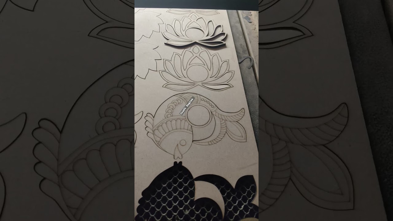 Laser Cutting an Elegant MDF T-Light Holder ✨ 