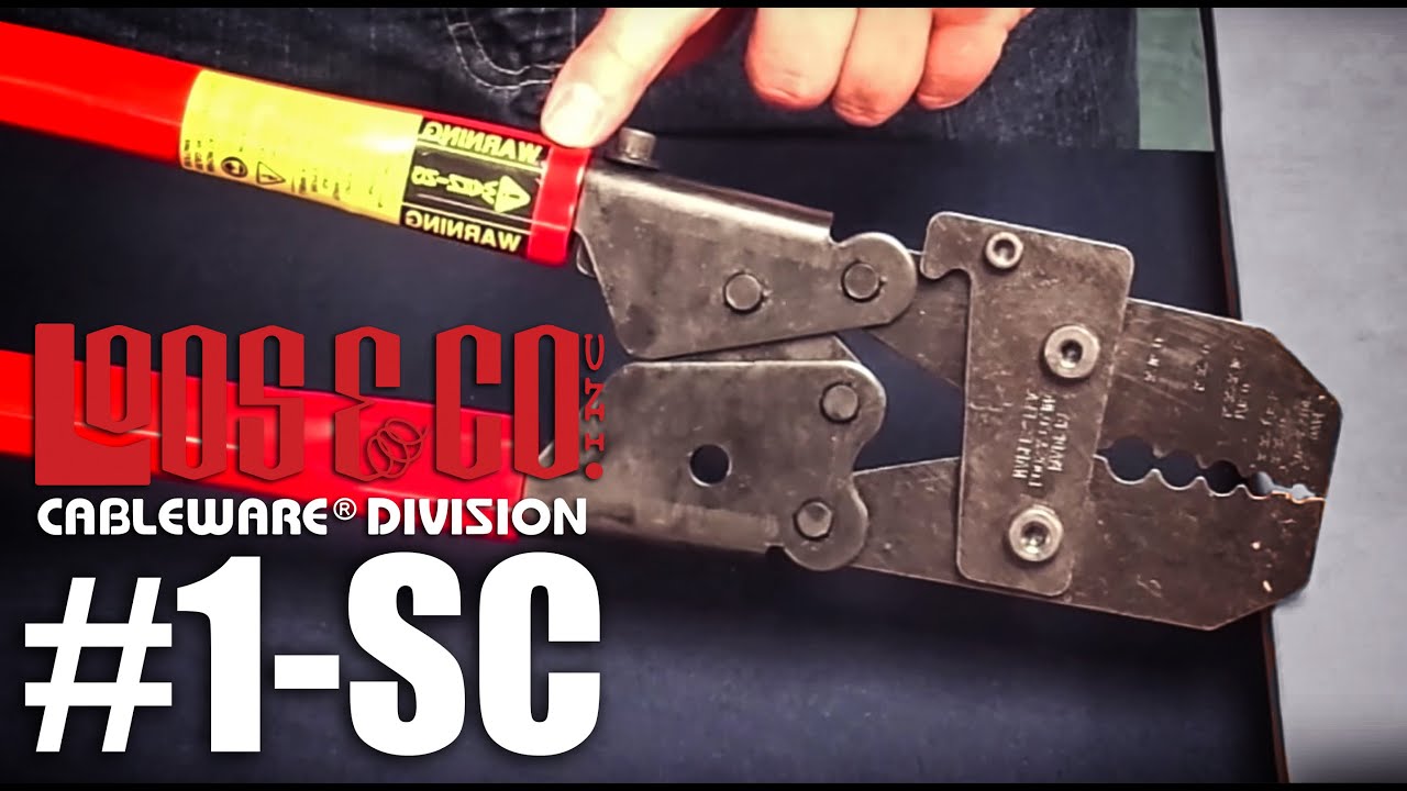 #1-SC - How to Use a Locoloc® #1-SC Multi-Cavity Swager/Crimper - for 1/16
