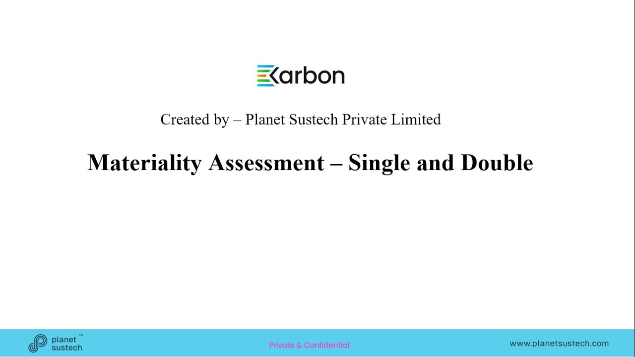 Materiality Analysis I Single I Double I Importance I How to Conduct I Impact ESG Rating I Weightage