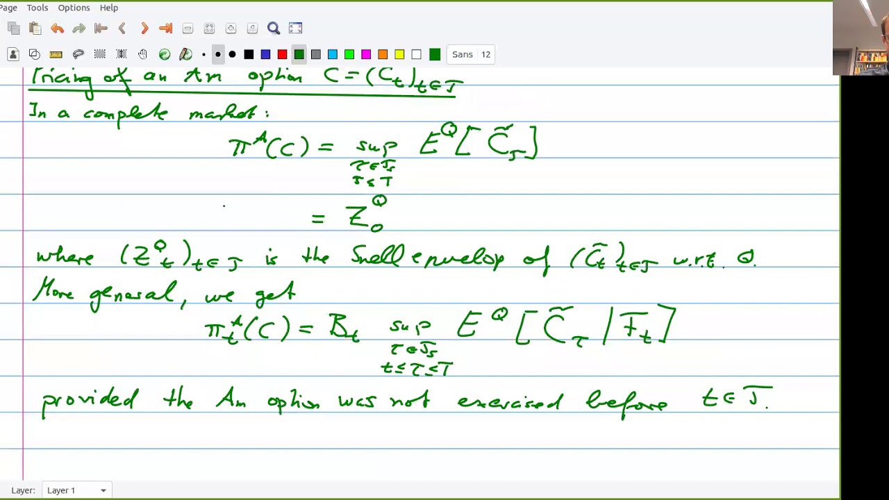 Mathematical Finance: L17 - Hedging of American options