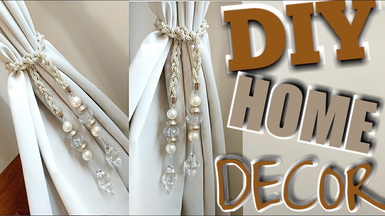 ROOMDECOR COMO FAZER PRENDEDOR DE CORTINA LUXO GASTANDO POUCO