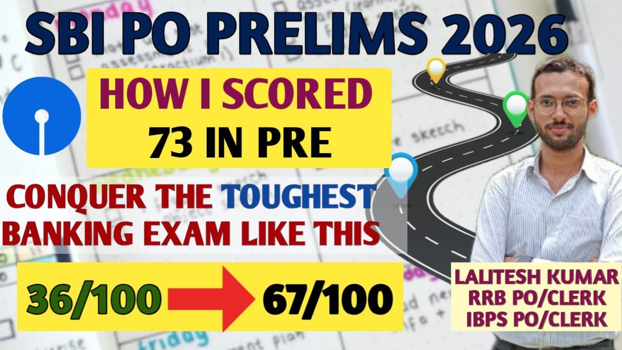 How To Crack SBI PO PRELIMS in 2026 (6 Months ROADMAP)