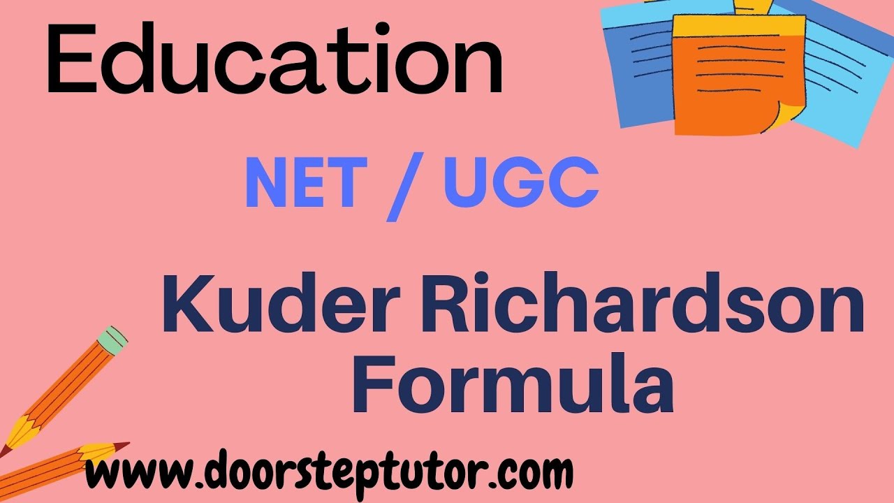 Kuder Richardson Formula: Part of Complete Video Course @ doorsteptutor.com | Education | NET UGC