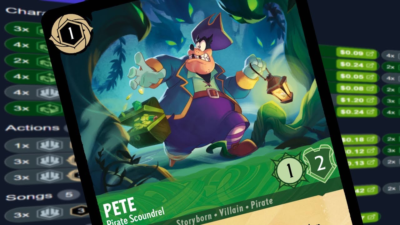 The Deck That Has Strong PP Energy - Lorcana Pirate Pete Deck List #lorcana
