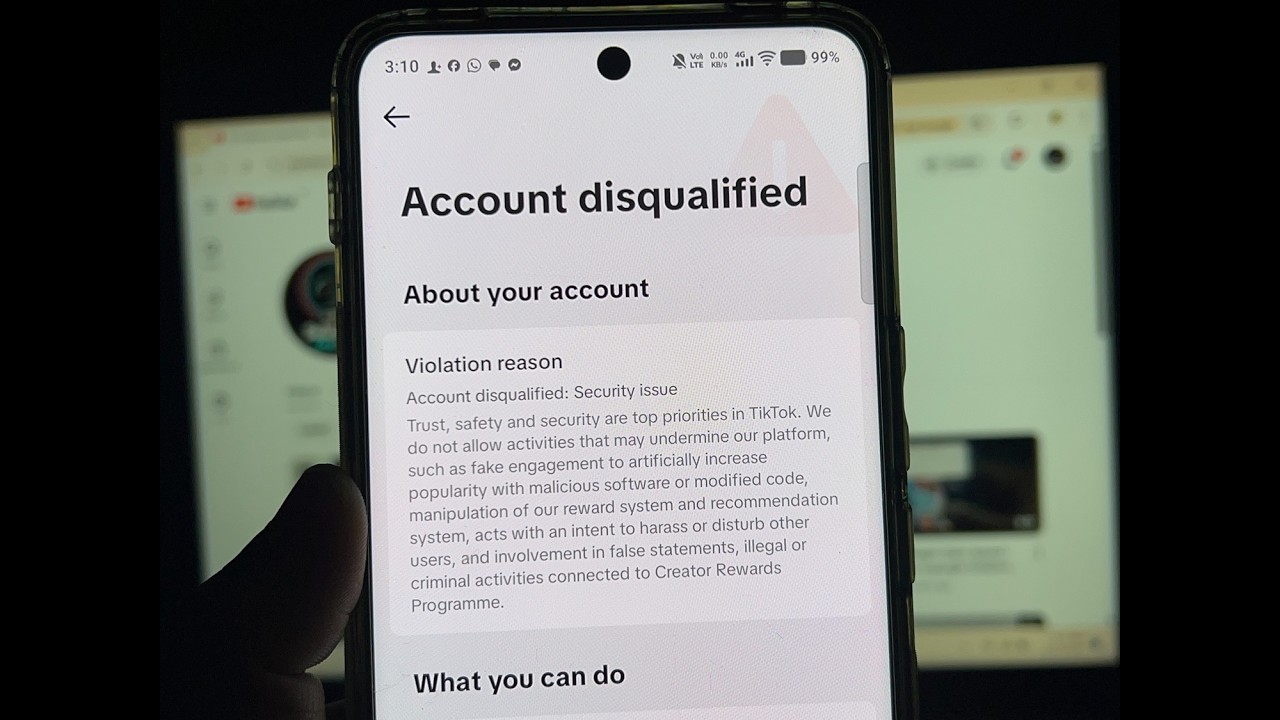 Security Issue Tiktok Account Disqualifed From Creator Reward Program | Security Issue 2026