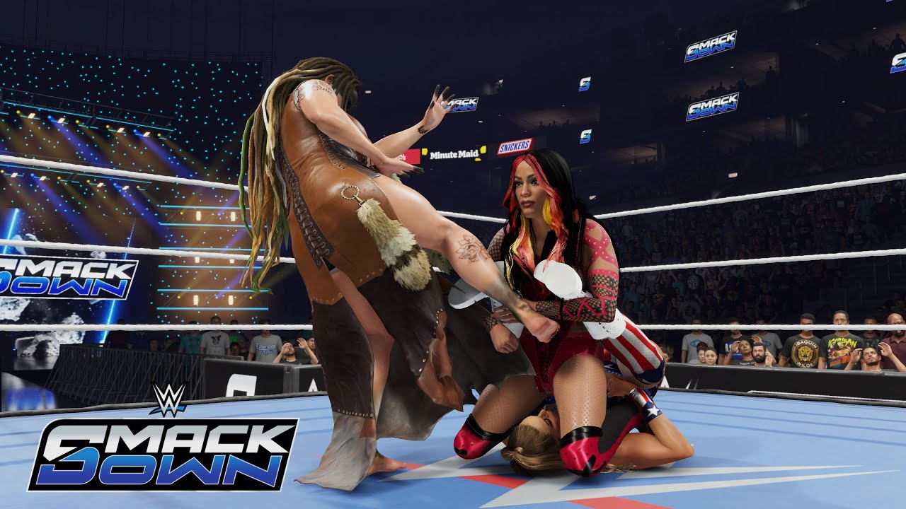 WWE 2K25 SMACKDOWN - MITB QUALIFYING MATCH - VALHALLA VS ELEKTRA LOPEZ VS MERCEDES MONE