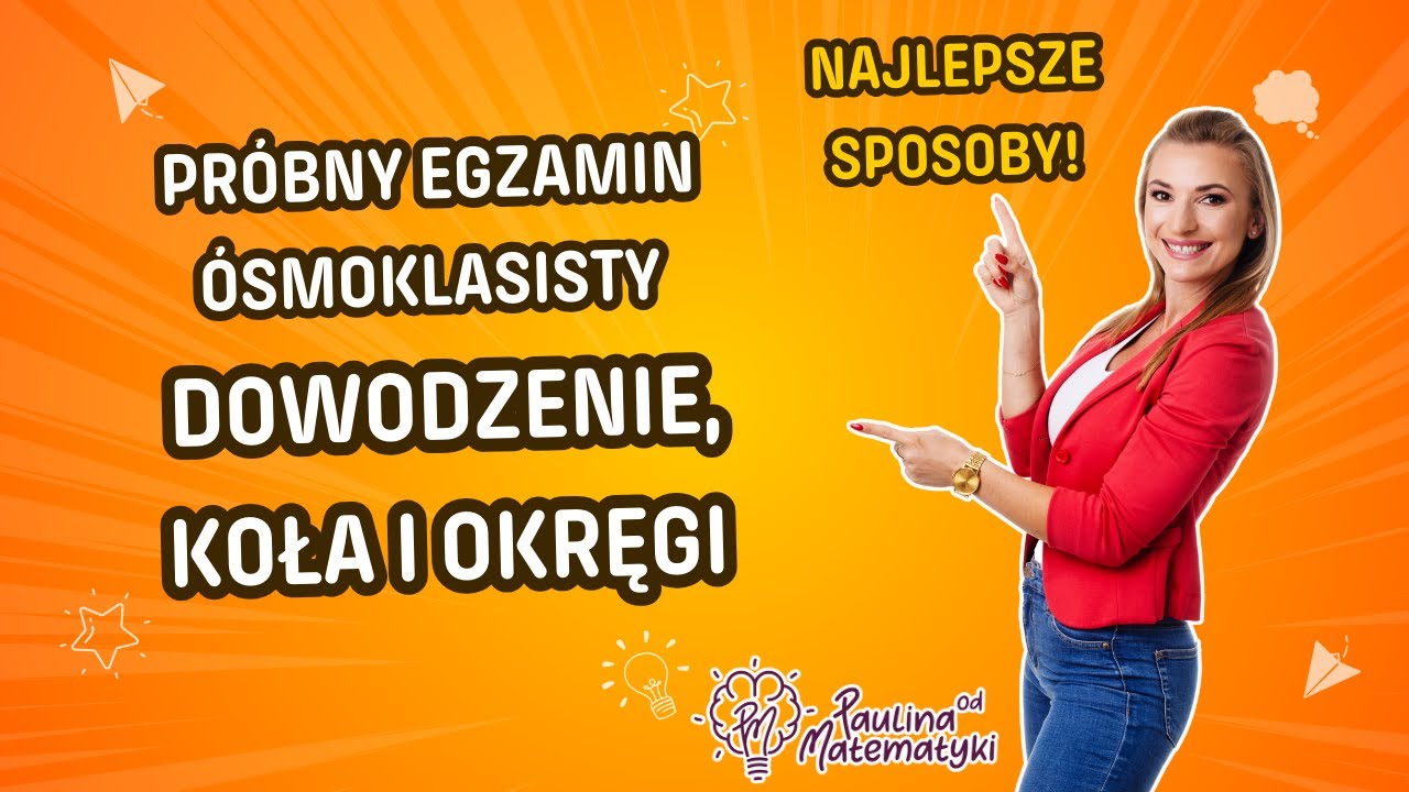 MISTRZOWSKIE PEWNIAKI z geometrii – KOŁA, OKRĘGI, DOWODY!
