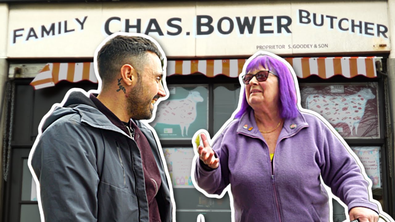 Local butcher supporter meets vegan activist. She didn&rsquo;t expect this question.