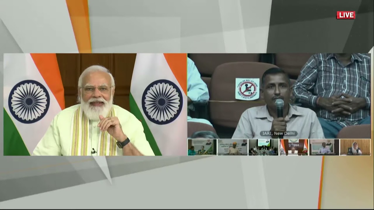 PM Narendra Modi interacted with farmers