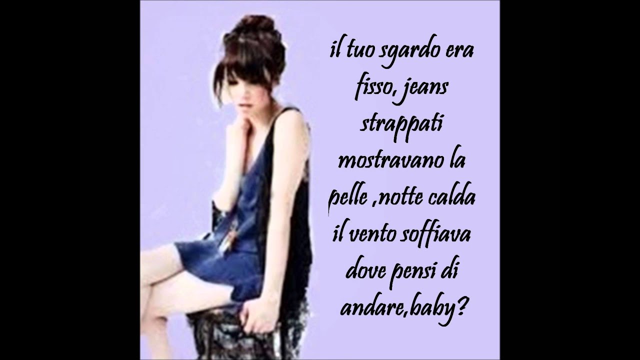 Carly Rae Jepsen Call me maybe //TRADUZIONE//