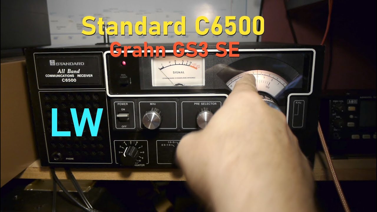 Standard C6500 (1978) & Grahn GS3 SE Aktivantenne - active antenna (Langwelle, long wave)