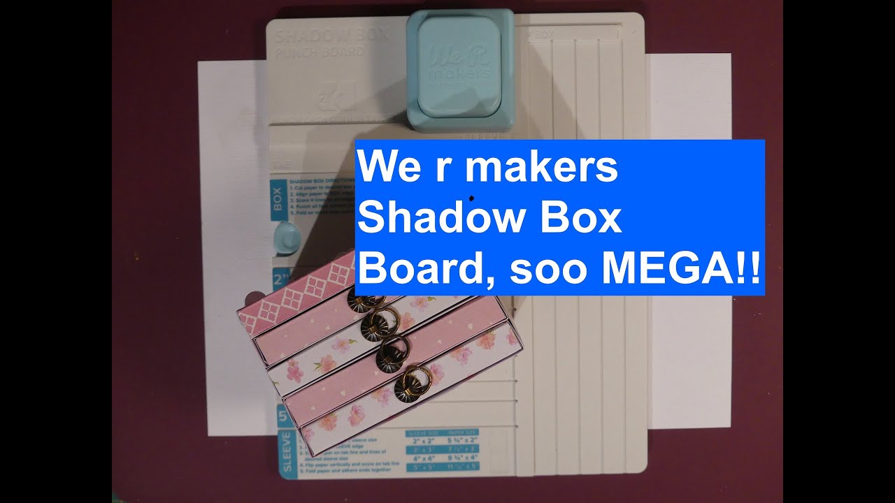 We r makers Shadow Box Board, coole Schubladenbox damit gemacht!!!
