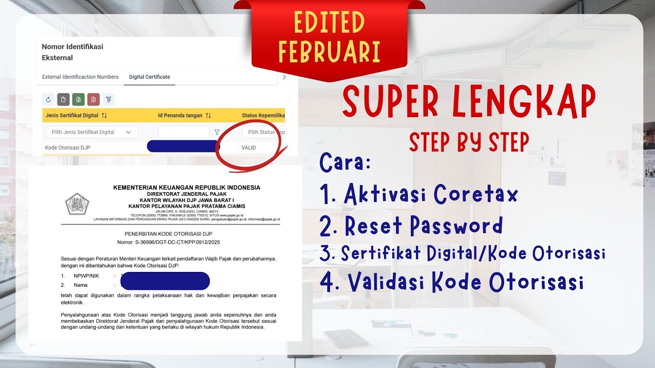 LENGKAP! Cara Aktivasi Akun Coretax dan KO DJP TERBARU | Lupa Email dan No HP Saat Aktivasi Coretax