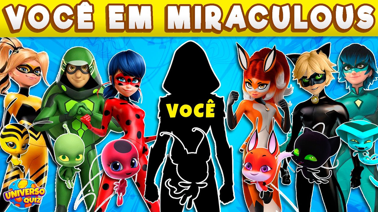 Crie seu Personagem em MIRACULOUS🐞✨ Descubra Seu Kwami e Salve Paris!