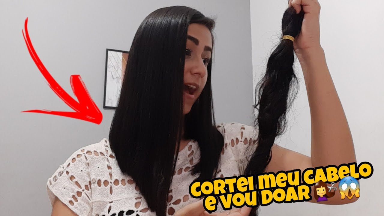 CORTE LONG BOB MÉDIO 😱+ VOU DOAR PARA O HOSPITAL DO CÂNCER 💇‍♀️❤🙏