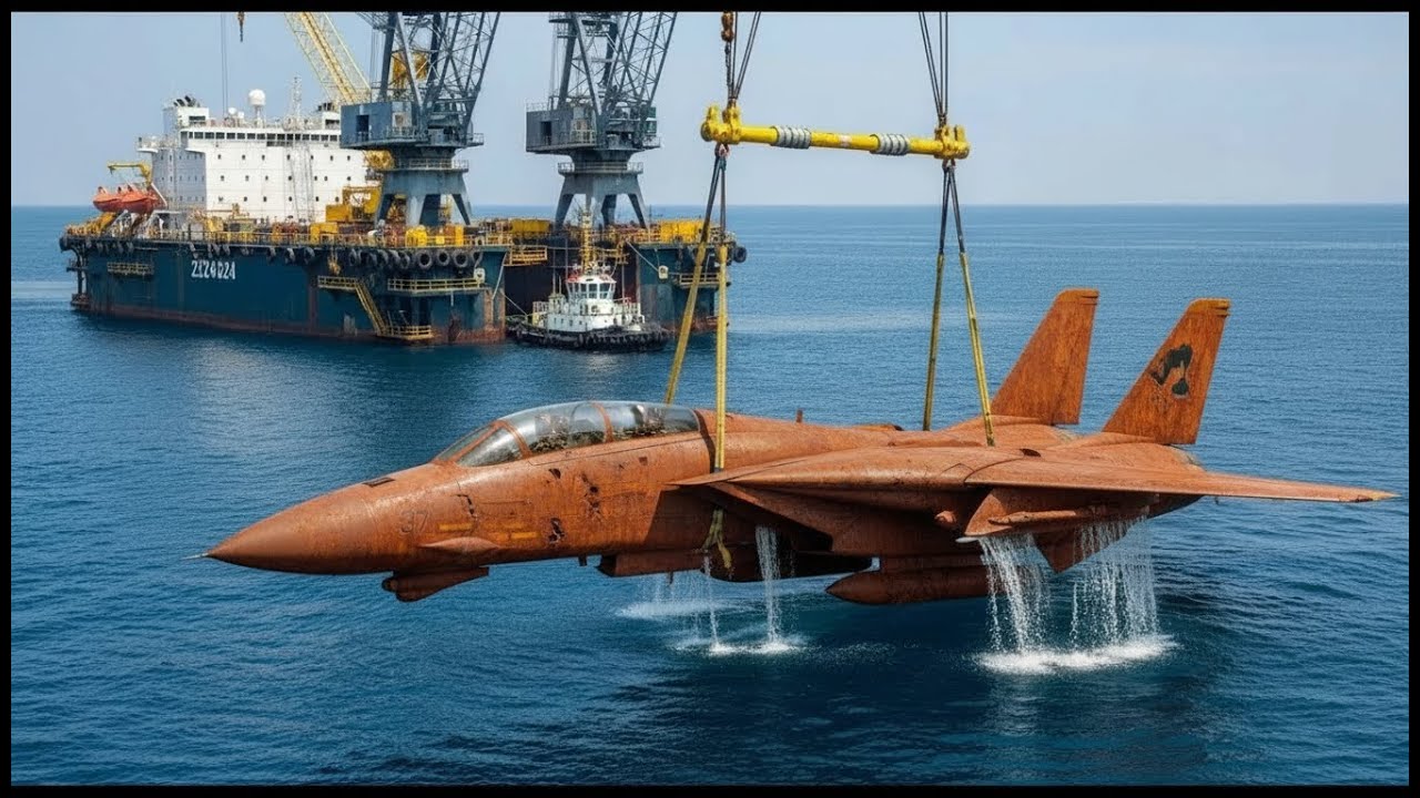 Salvaging and Restoring the F-14 “TOMCAT” from the Deep Sea After Decades Beneath the Atlantic