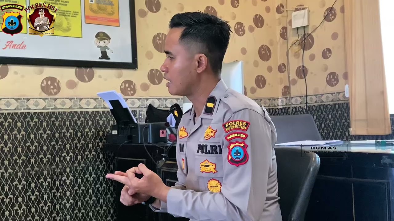 PAMAPTA POLRES HULU SUNGAI TENGAH MENERIMA LAPORAN TENTANG KASUS KDRT 