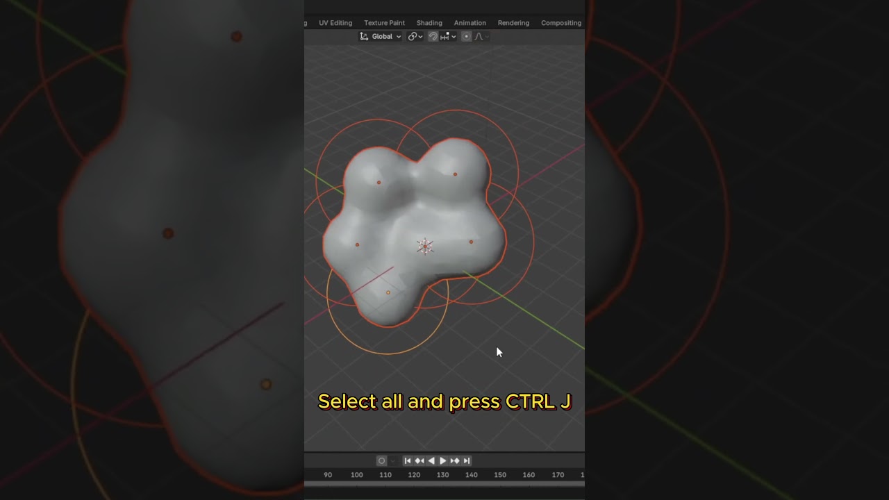 Wskaz&oacute;wki dotyczące metaballa w Blenderze #blender3dmodelling #tutorial #blender3dmodeling
