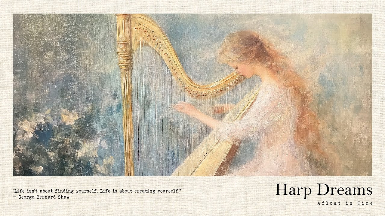 Harp Dreams | Harp Music playlist for Work Study Focus Meditation Stress Relief Relaxing Music