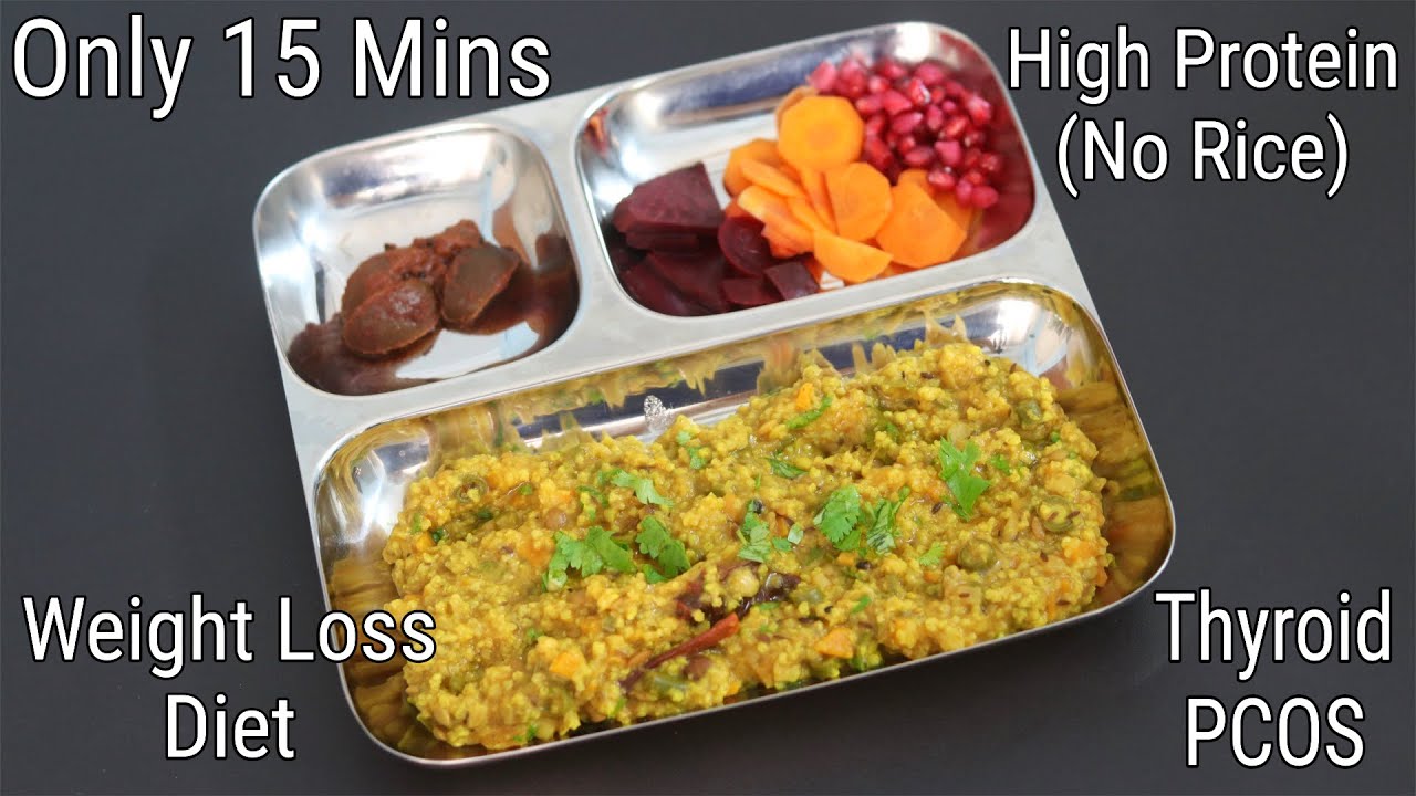High Protein Lunch/Dinner For Weight Loss -Thyroid PCOS Diet Recipes To Lose Weight | Skinny Recipes