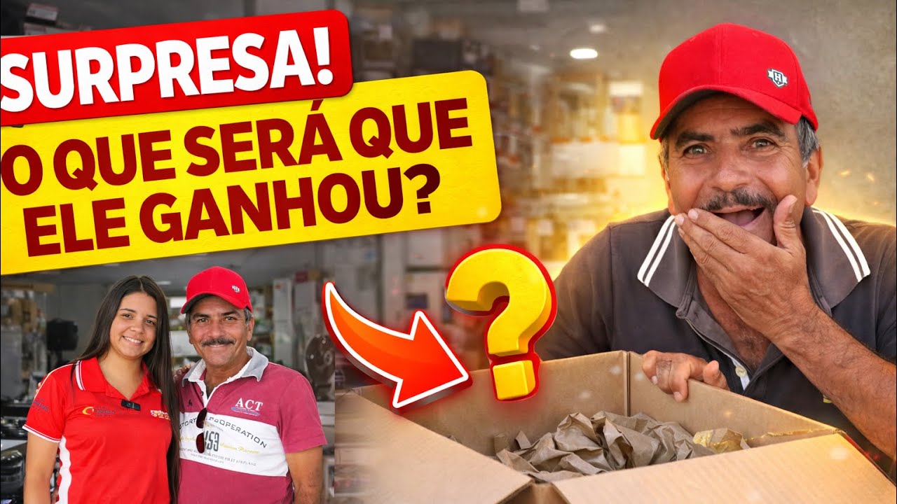 Ele ficou sem acreditar! Levei José Honorato em uma loja e veja a surpresa 