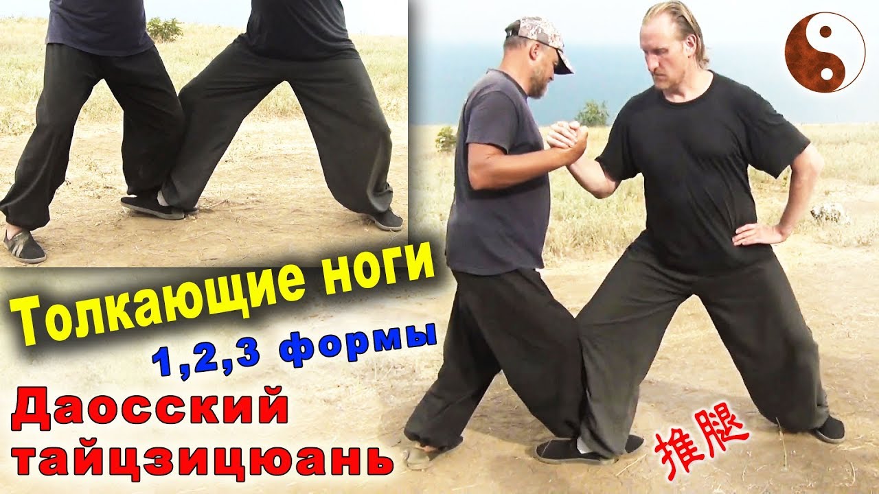 Толкающие ноги (туйтуй 推腿). Формы 1, 2, 3. Тайцзи Ветер-Гром