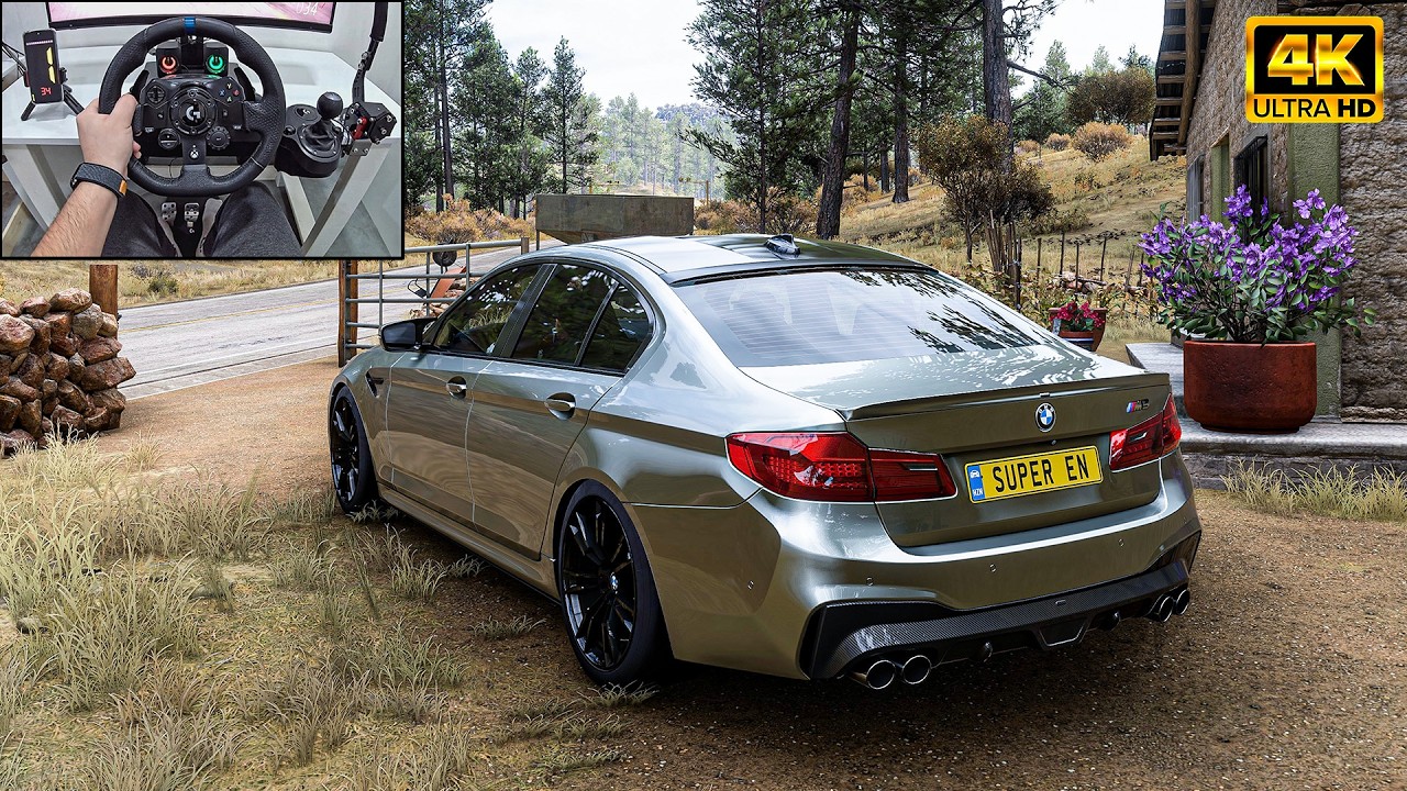 BMW M5 F90 - Forza Horizon 5 | Logitech G923 Steering Wheel