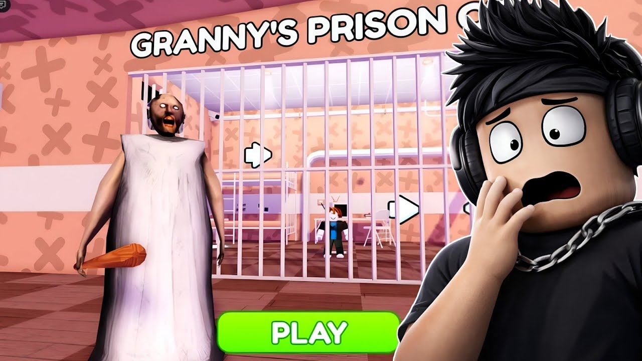 GRANNY'S PRISON RUN OBBY ROBLOX GAMEPLAY 