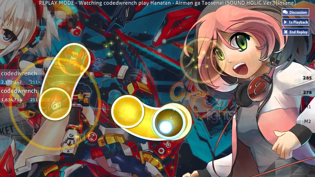 [osu!] Hanatan - Airman ga Taosenai (SOUND HOLIC Ver.)