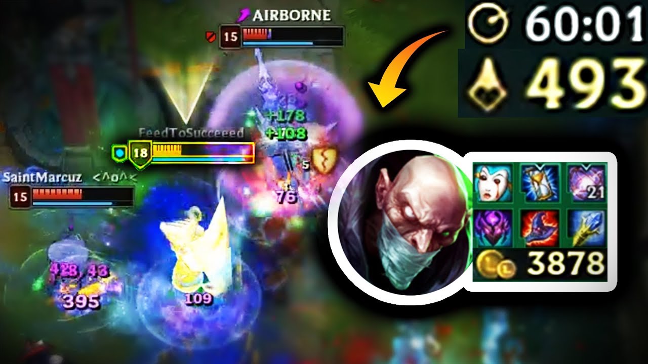 get 1000 ap on singed ➡️ run in 1v5 and pop zhonya's ➡️ kill everyone