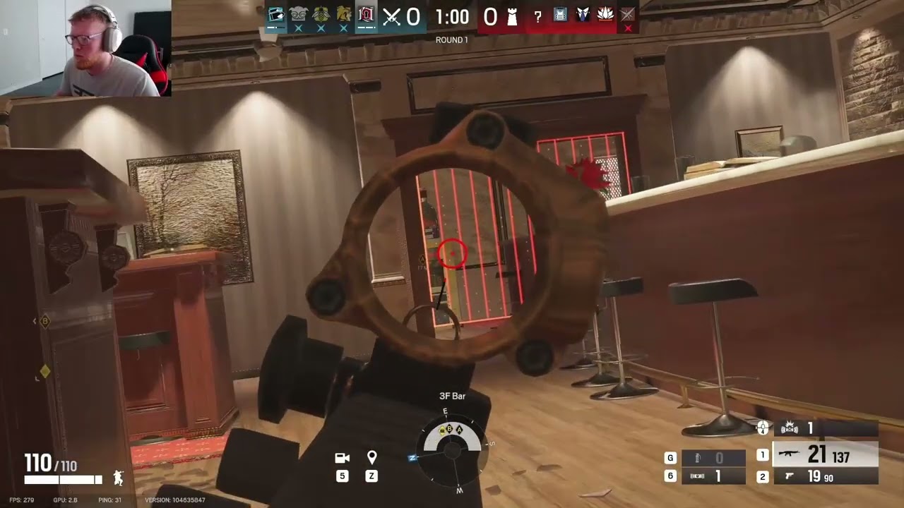 ACE ROUND 1!!!!! #rainbowsixseige #R6clip #ranked 