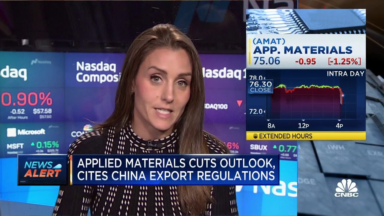 Applied Materials cuts outlook due to China export regulations