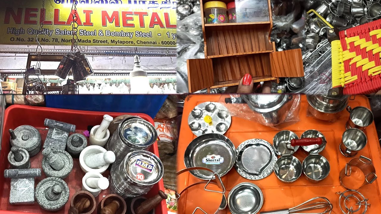 Nellai Metals Store Mylapore | Miniature Shopping vlog | Supriya Shopping