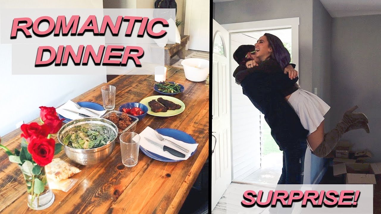 Surprising my boyfriend with a ROMANTIC DINNER