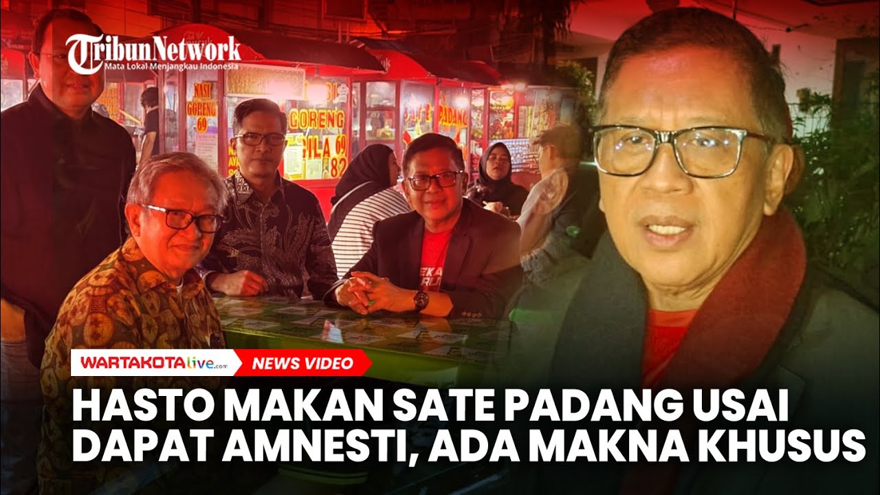 Makan Sate Padang Usai Dapat Amnesti, Sekjen PDIP Hasto Kristiyanto Sebut Ada Makna Khusus