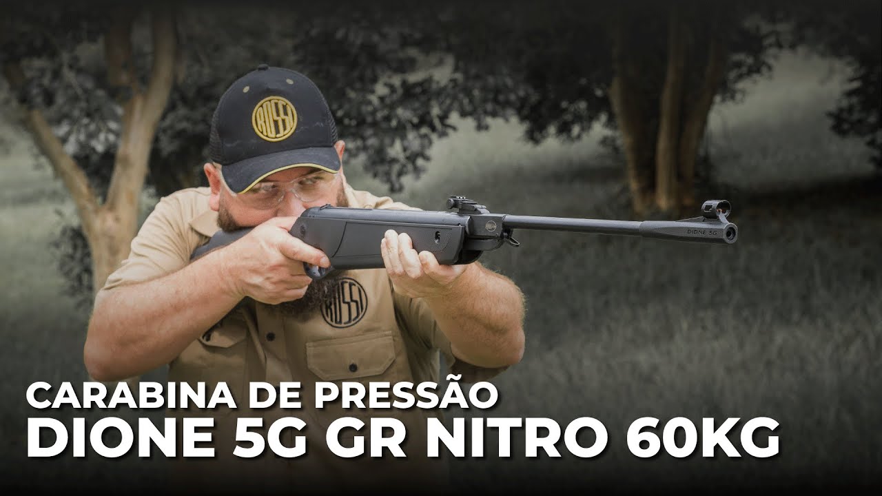 SUPER LANÇAMENTO: Carabina de pressão Dione 5G GR Nitro 60kg