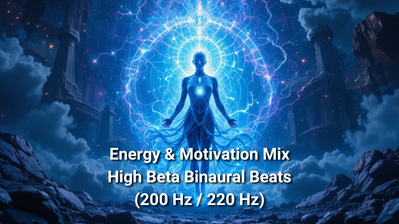 Energy & Motivation Mix – High Beta Binaural Beats (200 Hz / 220 Hz)