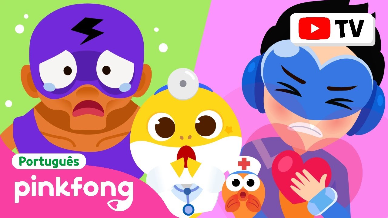 Ai! Os Super-Heróis Estão no Hospital! | +Compilação | Pinkfong, Bebê Tubarão! Canções para Crianças