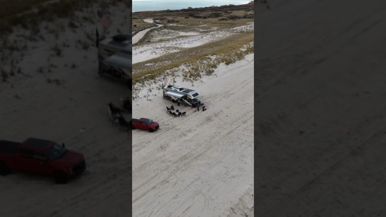 Ultimate beach camping bliss: Our u
Ujoint offroad Entegra coach takes us where we want to be.