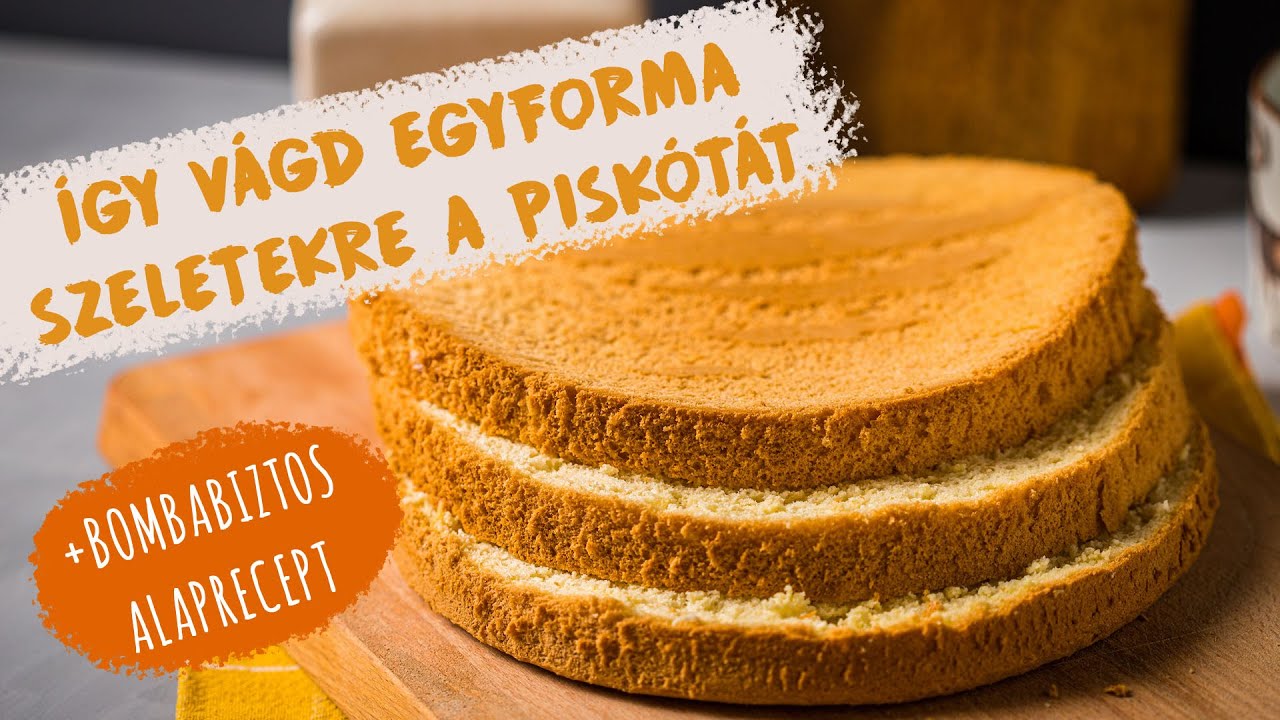 &Iacute;gy v&aacute;gd egyforma szeletekre a PISK&Oacute;T&Aacute;T + bombabiztos ALAPRECEPT 🤩