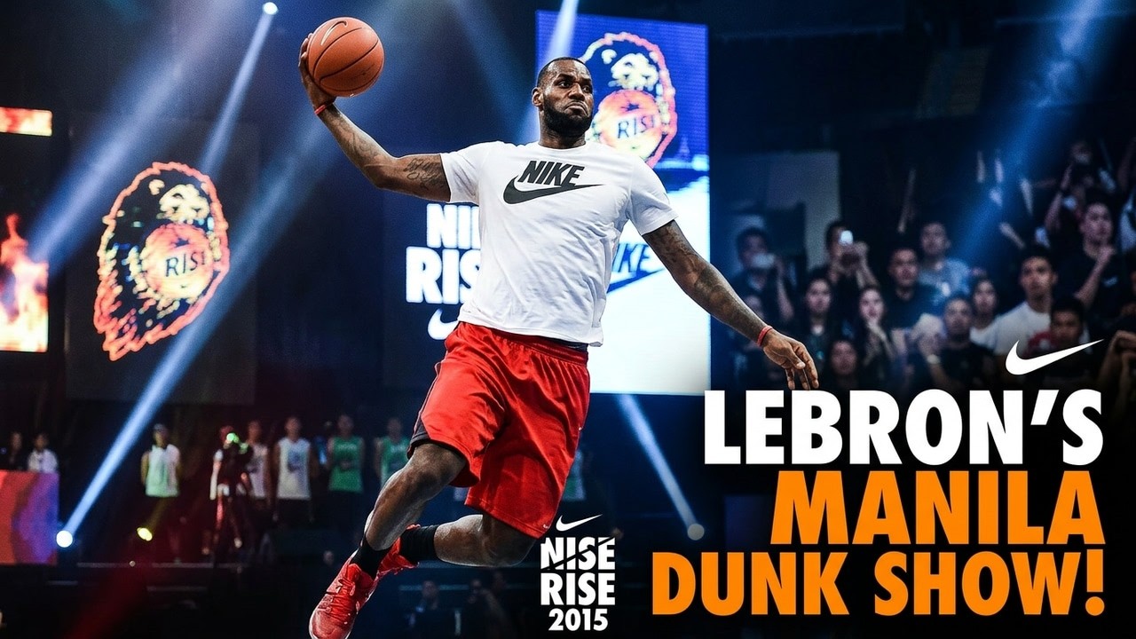 LeBron James DUNK SHOW in Manila, Philippines (2015 Nike RISE Event)