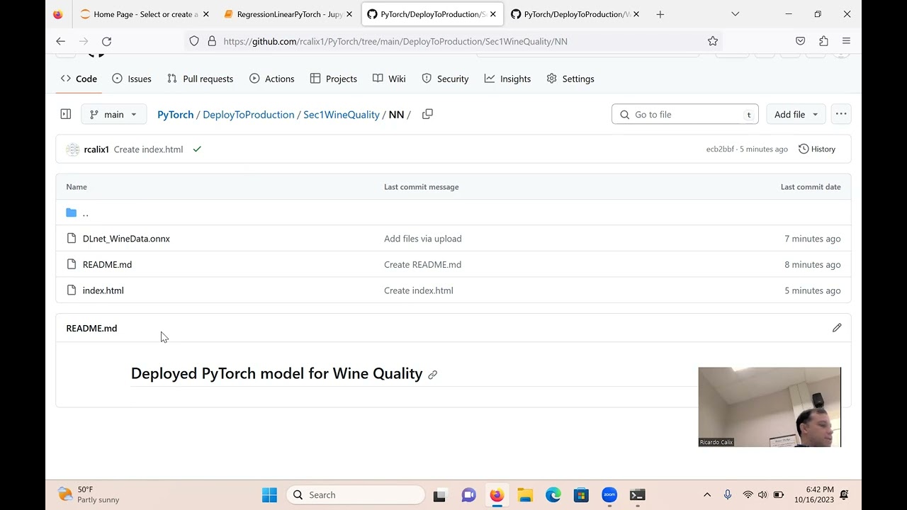Deploy PyTorch Regression model to Web with ONNX and GitHub (part 2)