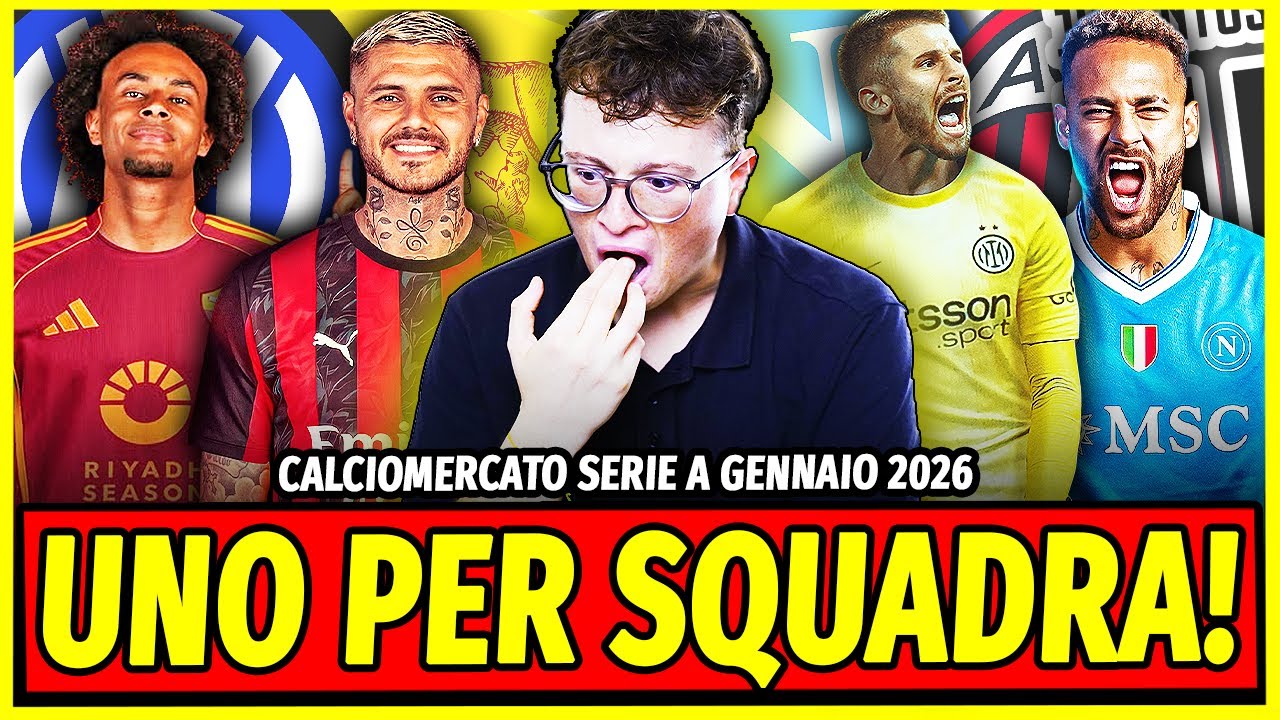 💲 UN NOME DI MERCATO PER TUTTE LE SQUADRE DELLA SERIE A GENNAIO 2026