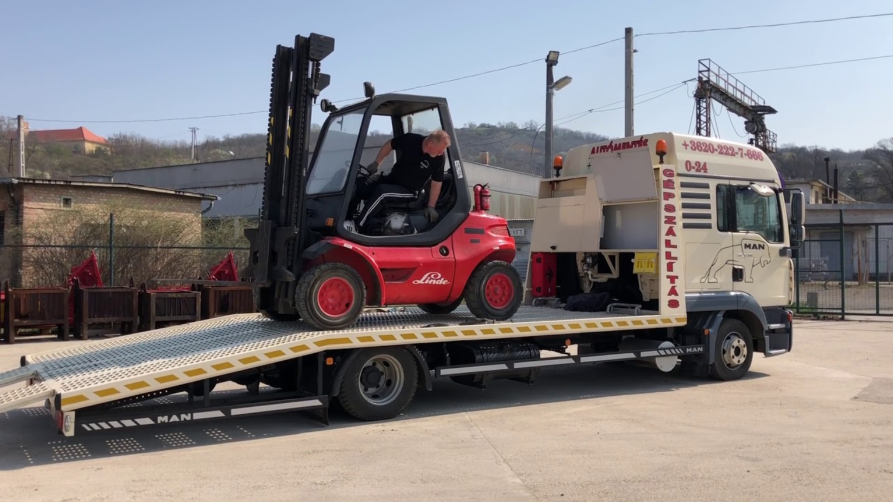 MAN TGL 8.180 12 to. trailer  Vs. LINDE H45 ///  FOR sale 04.2019